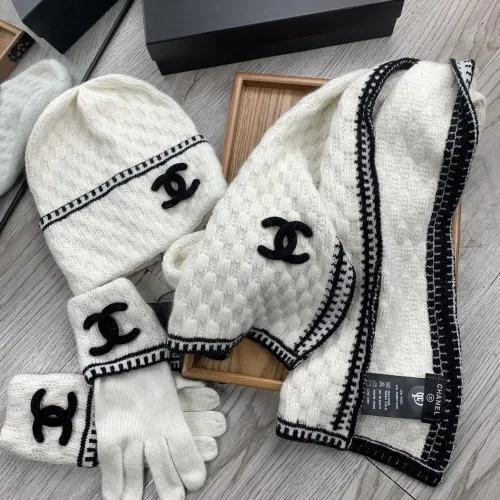 Replica Chanel Hat and Scarf and Glove Set #1413105 $72.00 USD for Wholesale