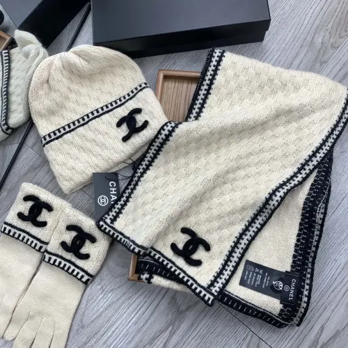 Replica Chanel Hat and Scarf and Glove Set #1413106 $72.00 USD for Wholesale