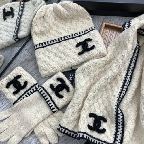Replica Chanel Hat and Scarf and Glove Set #1413106 $72.00 USD for Wholesale