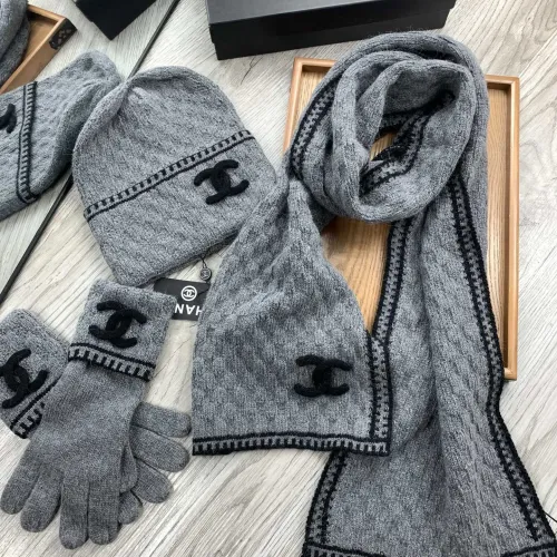 Replica Chanel Hat and Scarf and Glove Set #1413107 $72.00 USD for Wholesale