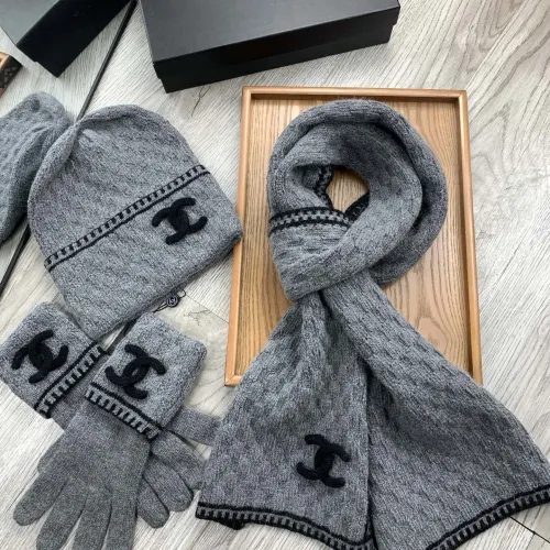 Replica Chanel Hat and Scarf and Glove Set #1413107 $72.00 USD for Wholesale