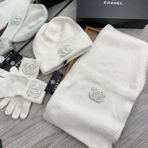 Replica Chanel Hat and Scarf and Glove Set #1413109 $72.00 USD for Wholesale