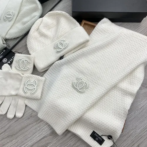 Replica Chanel Hat and Scarf and Glove Set #1413109 $72.00 USD for Wholesale
