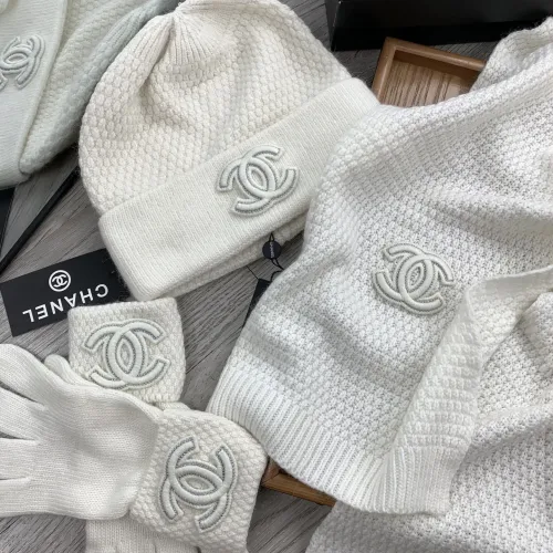 Replica Chanel Hat and Scarf and Glove Set #1413109 $72.00 USD for Wholesale