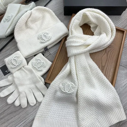 Replica Chanel Hat and Scarf and Glove Set #1413109 $72.00 USD for Wholesale