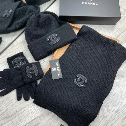 Chanel Hat and Scarf and Glove Set #1413110 $72.00 USD, Wholesale Replica Chanel Hat and Scarf and Glove Set