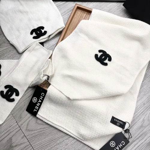 Replica Chanel Hat and Scarf and Glove Set #1413111 $72.00 USD for Wholesale