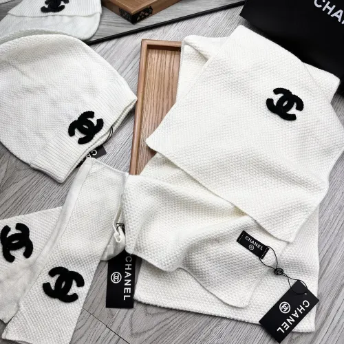 Replica Chanel Hat and Scarf and Glove Set #1413111 $72.00 USD for Wholesale