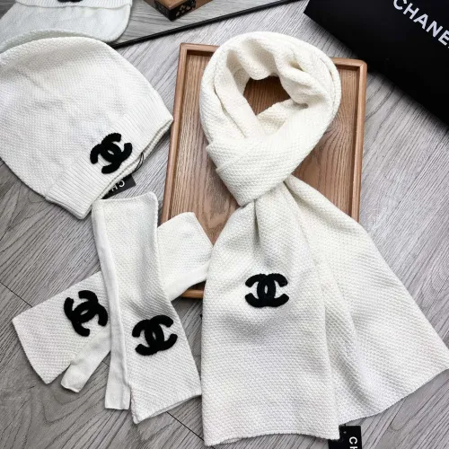 Replica Chanel Hat and Scarf and Glove Set #1413111 $72.00 USD for Wholesale