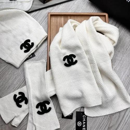 Replica Chanel Hat and Scarf and Glove Set #1413111 $72.00 USD for Wholesale