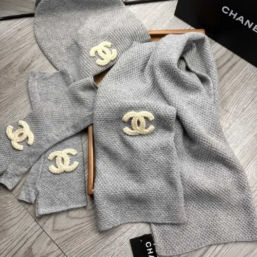 Replica Chanel Hat and Scarf and Glove Set #1413112 $72.00 USD for Wholesale