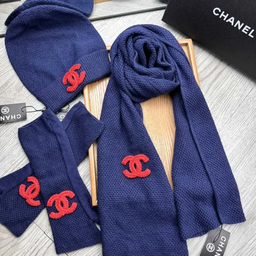 Replica Chanel Hat and Scarf and Glove Set #1413113 $72.00 USD for Wholesale