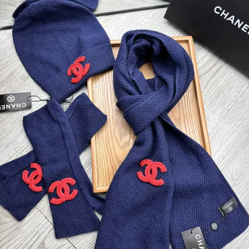Replica Chanel Hat and Scarf and Glove Set #1413113 $72.00 USD for Wholesale