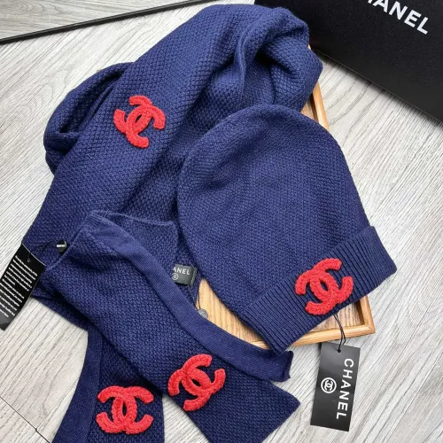 Replica Chanel Hat and Scarf and Glove Set #1413113 $72.00 USD for Wholesale