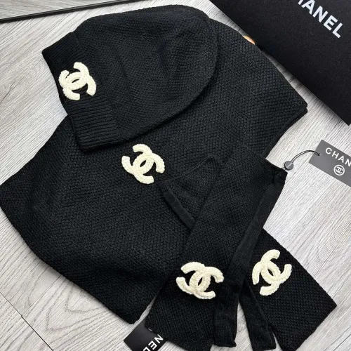 Replica Chanel Hat and Scarf and Glove Set #1413115 $72.00 USD for Wholesale