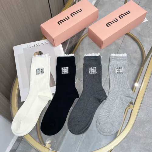 MIU MIU Socks #1413138 $38.00 USD, Wholesale Replica MIU MIU Socks