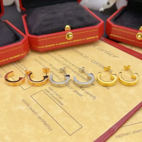 Replica Cartier Earrings For Women #1413180 $29.00 USD for Wholesale