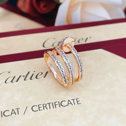 Replica Cartier Rings In Rose Gold For Women #1413371 $27.00 USD for Wholesale