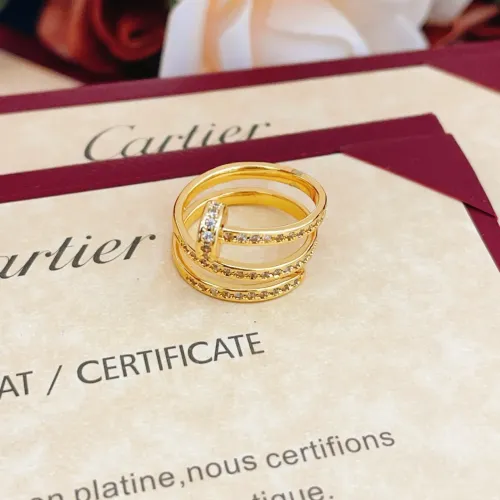 Replica Cartier Rings In Gold For Women #1413372 $27.00 USD for Wholesale