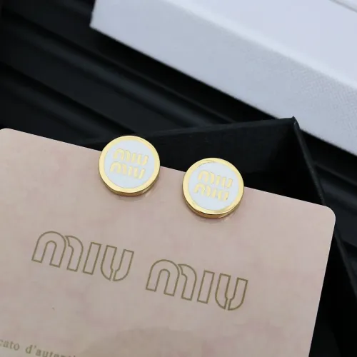 MIU MIU Earrings For Women #1413466 $27.00 USD, Wholesale Replica MIU MIU Earrings