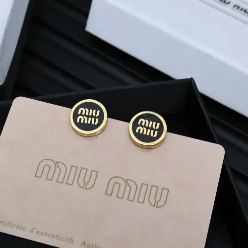 MIU MIU Earrings For Women #1413468 $27.00 USD, Wholesale Replica MIU MIU Earrings