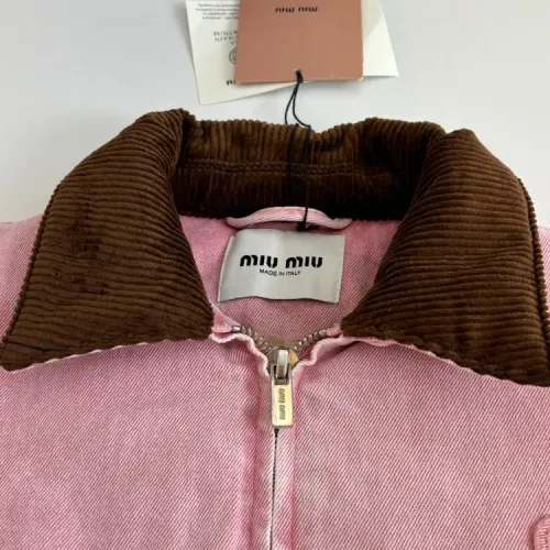 Replica MIU MIU Jackets Long Sleeved For Women #1413577 $132.00 USD for Wholesale