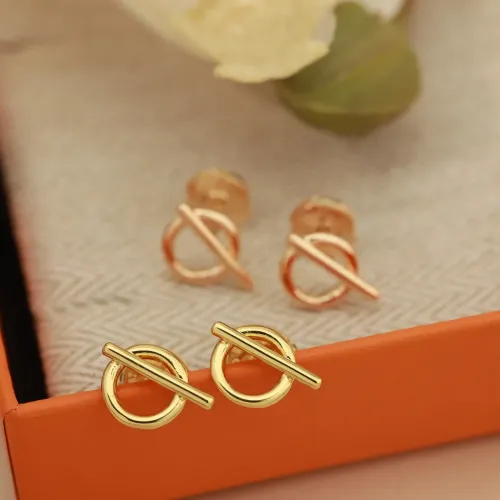 Replica Hermes Earrings For Women #1413616 $27.00 USD for Wholesale