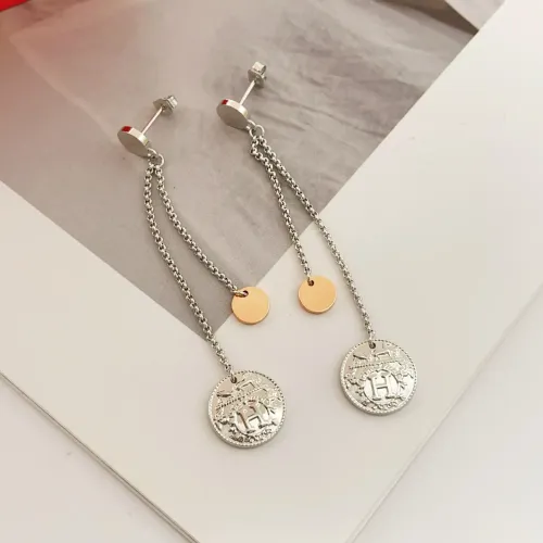 Replica Hermes Earrings For Women #1413759 $34.00 USD for Wholesale