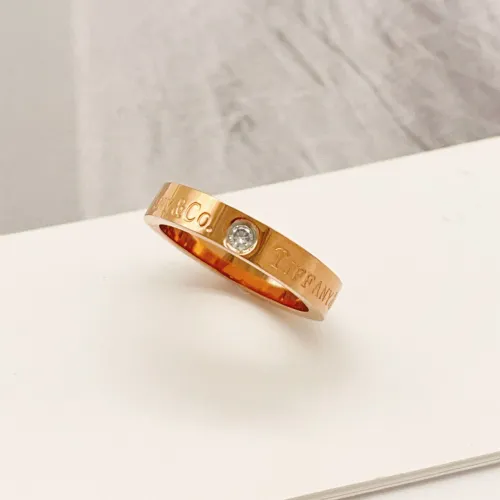 Replica Tiffany Rings In Rose Gold For Women #1413992 $25.00 USD for Wholesale