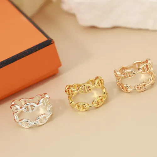Replica Hermes Rings In Rose Gold #1414068 $29.00 USD for Wholesale
