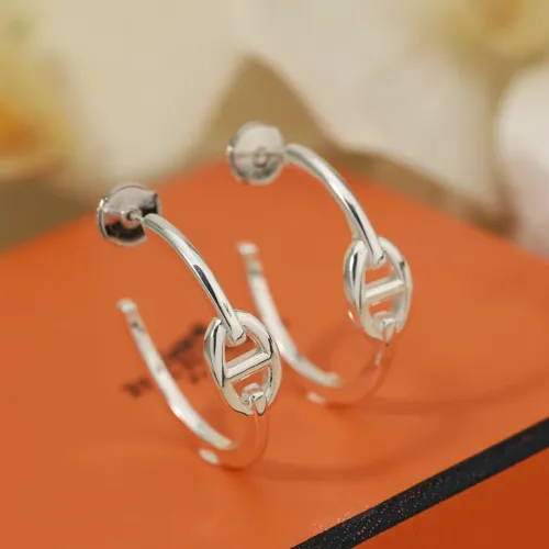Replica Hermes Earrings For Women #1414074 $32.00 USD for Wholesale