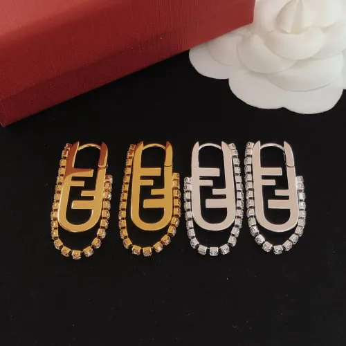Replica Fendi Earrings For Women #1414087 $29.00 USD for Wholesale