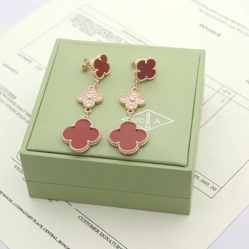 Van Cleef &amp; Arpels Earrings For Women #1414244 $38.00 USD, Wholesale Replica Van Cleef &amp; Arpels Earrings