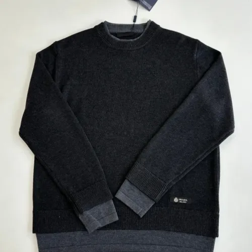 Prada Sweaters Long Sleeved For Unisex #1414272 $85.00 USD, Wholesale Replica Prada Sweaters