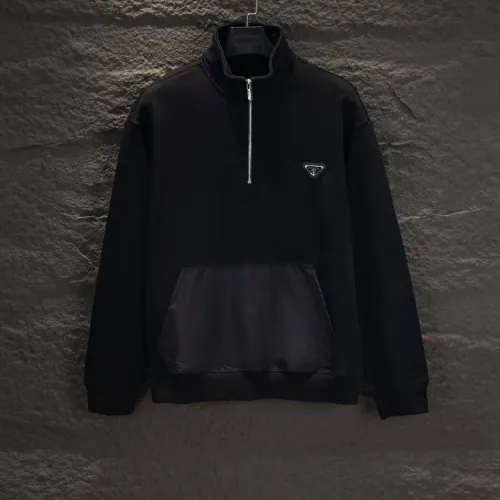 Prada Hoodies Long Sleeved For Unisex #1414385 $60.00 USD, Wholesale Replica Prada Hoodies