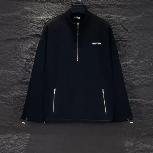 MIU MIU Hoodies Long Sleeved For Unisex #1414392 $56.00 USD, Wholesale Replica MIU MIU Hoodies