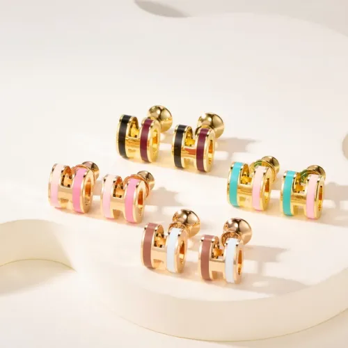 Replica Hermes Earrings For Women #1414428 $52.00 USD for Wholesale