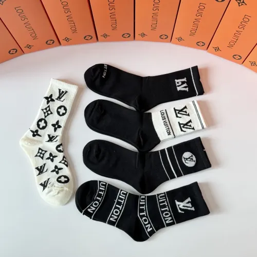 Replica Louis Vuitton LV Socks #1414816 $29.00 USD for Wholesale