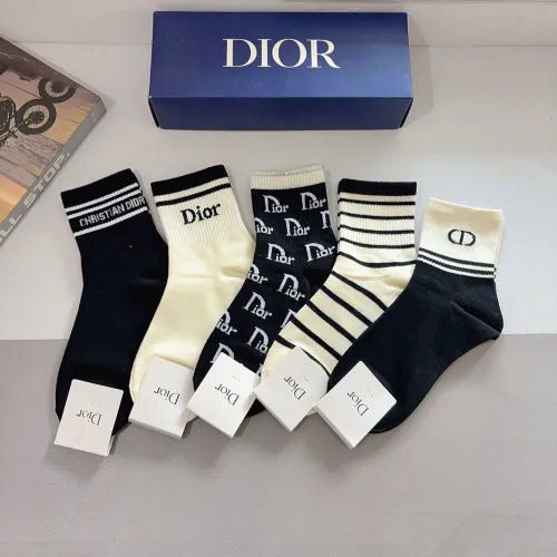 Replica Christian Dior Socks #1414831 $27.00 USD for Wholesale
