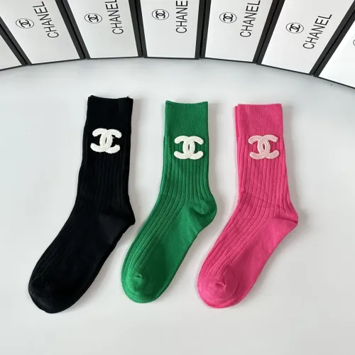 Replica Chanel Socks #1414876 $32.00 USD for Wholesale