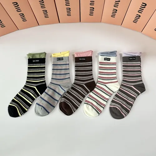 Replica MIU MIU Socks #1414879 $32.00 USD for Wholesale