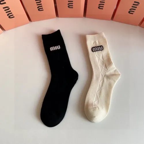 MIU MIU Socks #1414886 $29.00 USD, Wholesale Replica MIU MIU Socks