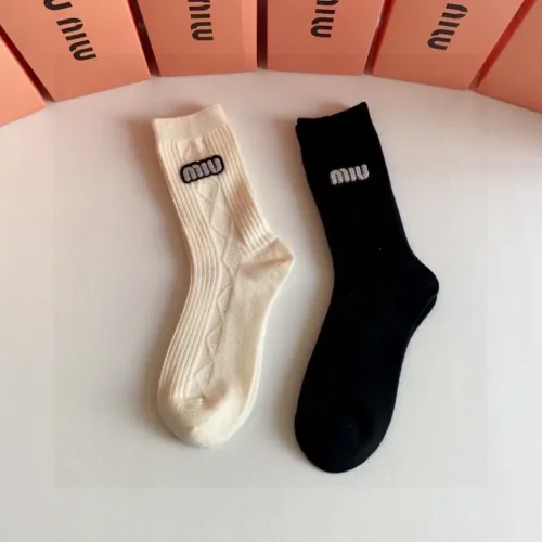 Replica MIU MIU Socks #1414886 $29.00 USD for Wholesale
