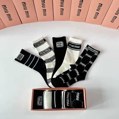 Replica MIU MIU Socks #1414888 $29.00 USD for Wholesale