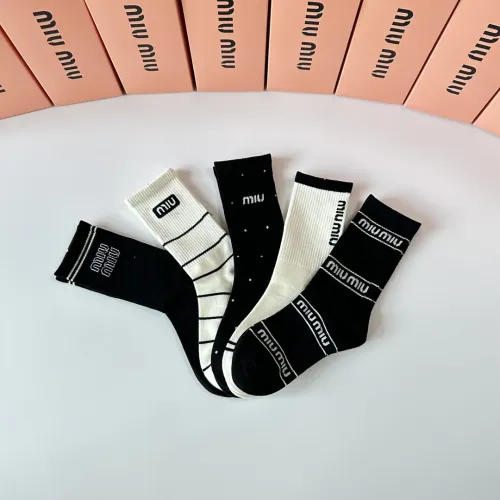 Replica MIU MIU Socks #1414889 $29.00 USD for Wholesale