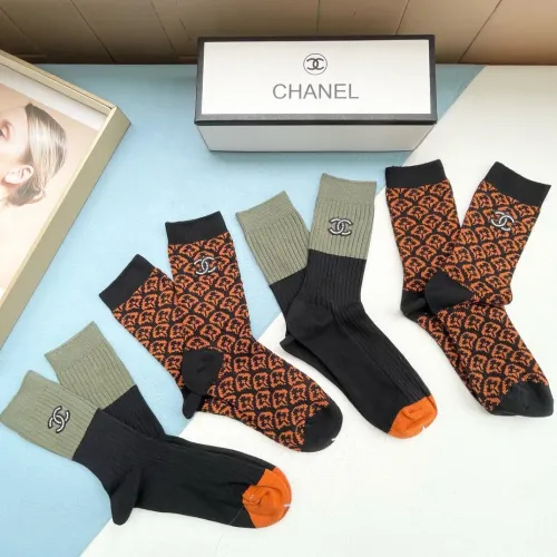 Replica Chanel Socks #1414970 $32.00 USD for Wholesale