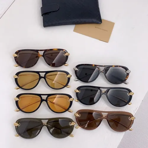 Replica Bottega Veneta AAA Quality Sunglasses #1414991 $60.00 USD for Wholesale