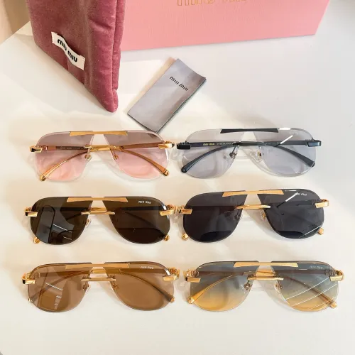 Replica MIU MIU AAA Quality Sunglasses #1415180 $60.00 USD for Wholesale