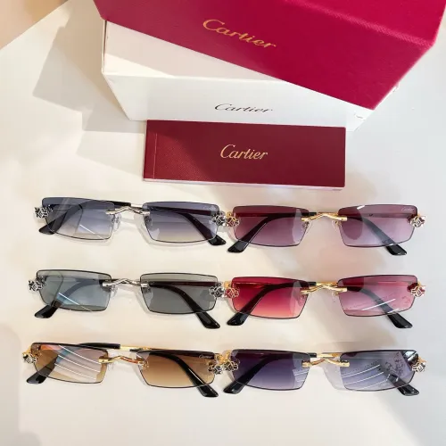 Replica Cartier AAA Quality Sunglassess #1415339 $60.00 USD for Wholesale
