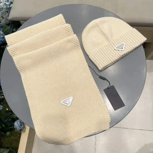 Prada Hat and Scarf Set #1415787 $64.00 USD, Wholesale Replica Prada Hat and Scarf and Glove Set